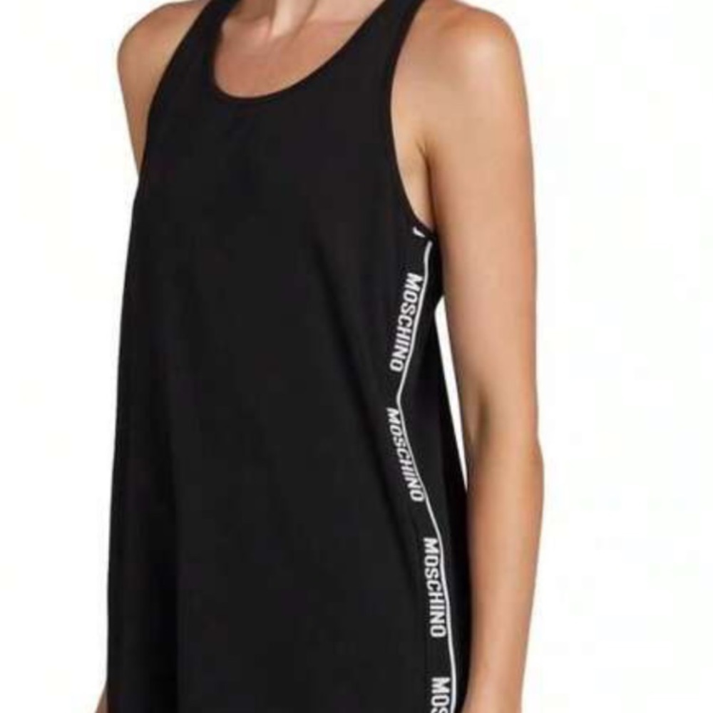 Moschino-Under Donna-Velmar Tank Dress
white Logo Detail- fits like a Medium